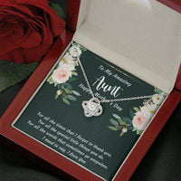 Load image into Gallery viewer, To My Aunt Gifts, I Love You, Love Knot Necklace For Women, Aunt Mother&#39;s Day Present From Niece Nephew
