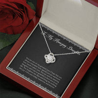 Load image into Gallery viewer, To My Daughter Gifts, You Are One Of My Greatest Joys, Love Knot Necklace For Women, Birthday Present Ideas From Mom Dad
