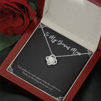 Load image into Gallery viewer, To My Bonus Mom Gifts, Endless Love And Support, Love Knot Necklace For Women, Birthday Mothers Day Present From Bonus Daughter
