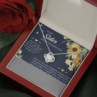 Load image into Gallery viewer, Sister of the Bride Gifts, I&#39;ll Always Be Your Sister, Love Knot Necklace For Women, Wedding Day Thank You Ideas From Bride
