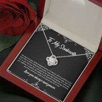 Load image into Gallery viewer, To My Soulmate, The Day I Met You, Love Knot Necklace For Girlfriend, Anniversary Birthday Valentines Day Gifts From Boyfriend
