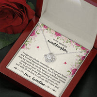 Load image into Gallery viewer, To My Granddaughter Gifts, I Hope You Always Remember That Love Knot Necklace For Women, Present From Grandma

