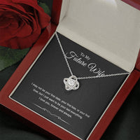 Load image into Gallery viewer, Wedding Bride Gifts from Groom, To My Future Wife, Love Knot Necklace, Engagement Jewelry For Wife
