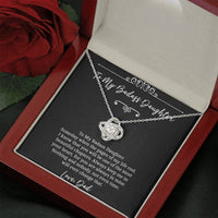 Load image into Gallery viewer, To My Badass Daughter Gifts, Someday When The Pages of My Life End, Love Knot Necklace For Women, Birthday Present Idea From Dad
