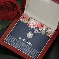 Load image into Gallery viewer, To My Best Friend Gifts, Soul Sisters, Love Knot Necklace For Women, Birthday Present Idea From Bestie
