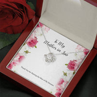 Load image into Gallery viewer, To My Mother-in-Law Gifts, Raising The Man Of My Dreams, Love Knot Necklace For Women, Birthday Mothers Day Present From Daughter-in-law
