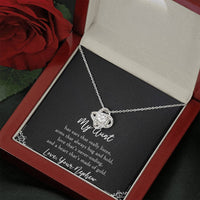 Load image into Gallery viewer, To My Aunt Gifts, Love That&#39;s Never Ending, Love Knot Necklace For Women, Birthday Present Idea From Nephew
