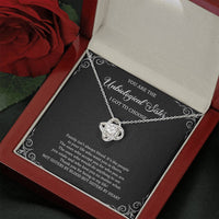 Load image into Gallery viewer, To My Unbiological Sister Gifts, Family Isn&#39;t Always Blood, Love Knot Necklace For Women, Birthday Present Idea From Sister-in-law
