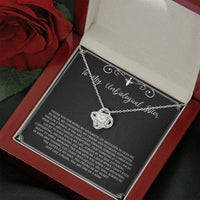 Load image into Gallery viewer, To My Unbiological Sister Gifts, My Soulmate, Love Knot Necklace For Women, Birthday Present Idea From Sister-in-law
