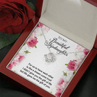 Load image into Gallery viewer, To My Stepdaughter Gifts, For Us To Have Each Other, Love Knot Necklace For Women, Birthday Present Idea From Stepmom Stepdad
