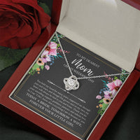 Load image into Gallery viewer, Mom of the Bride Gifts, You Held My Hand for Many Years, Love Knot Necklace For Women, Wedding Day Thank You Ideas From Bride
