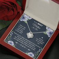 Load image into Gallery viewer, To My Mother-in-law Gifts, I Feel So Lucky, Love Knot Necklace For Women, Birthday Mothers Day Present From Daughter-in-law Son-in-law
