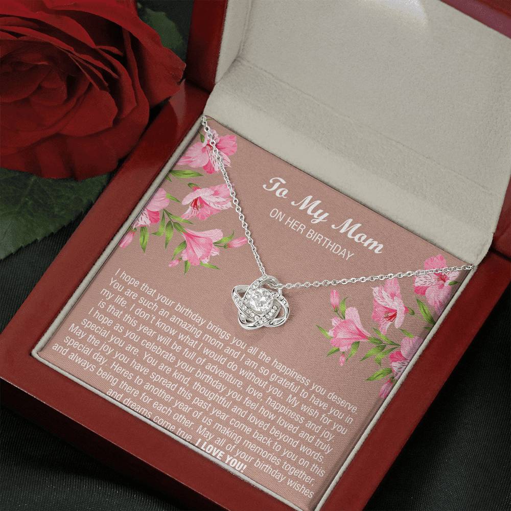 To My Mom Gifts, You Are Amazing, Love Knot Necklace For Women, Birthday Present From Son Daughter