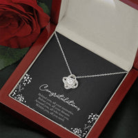 Load image into Gallery viewer, Retirement Gifts, Behind You, Happy Retirement Love Knot Necklace For Women, Retirement Party Favor From Friends Coworkers
