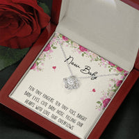 Load image into Gallery viewer, Gift for Expecting Mom, Ten Tiny Fingers, Mom to Be Love Knot Necklace For Women, Pregnancy Gift For New Mother
