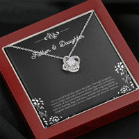 Load image into Gallery viewer, To My Daughter Gifts, Father and Daughter Bond, Love Knot Necklace For Women, Birthday Present Idea From Dad

