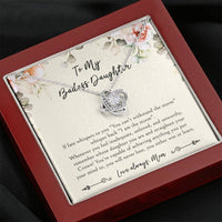 Load image into Gallery viewer, To My Badass Daughter Gifts, When It&#39;s Too Hard To Look Back, Love Knot Necklace For Women, Birthday Present Idea From Mom
