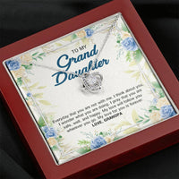 Load image into Gallery viewer, To My Granddaughter Gifts, Everyday That You Are Not With Me, Love Knot Necklace For Women, Present From Grandpa
