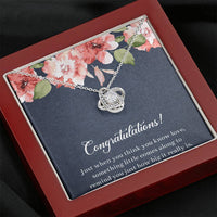 Load image into Gallery viewer, Gift for Expecting Mom, Something Little Comes Along, Mom to Be Love Knot Necklace For Women, Pregnancy Gift For New Mother
