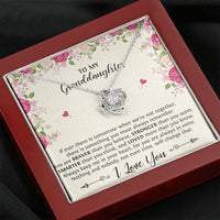 Load image into Gallery viewer, To My Granddaughter Gifts, If Tomorrow We’re Not Together, Love Knot Necklace For Women, Birthday Present Idea From Grandma Grandpa
