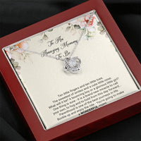 Load image into Gallery viewer, Gift for Expecting Mom, Brand New Miracle, Mom to Be Love Knot Necklace For Women, Pregnancy Gift For New Mother
