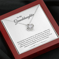 Load image into Gallery viewer, Gifts For Granddaughters, Every Day That You Are Not With Me, Love Knot Necklace For Women, Birthday Jewelry From Grandmother Grandfather
