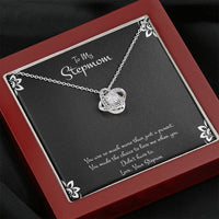 Load image into Gallery viewer, To My Stepmom Gifts, You Are More Than Just A Parent, Love Knot Necklace For Women, Birthday Mothers Day Present From Stepson
