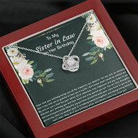 Load image into Gallery viewer, To My Sister-in-law Gifts, I Hope Your Birthday Brings You Happiness, Love Knot Necklace For Women, Birthday Present Idea From Sister
