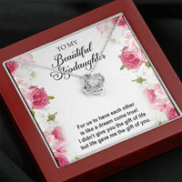 Load image into Gallery viewer, To My Stepdaughter Gifts, For Us To Have Each Other, Love Knot Necklace For Women, Birthday Present Idea From Stepmom Stepdad
