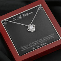 Load image into Gallery viewer, To My Girlfriend, You Are Special To Me, Love Knot Necklace For Women, Anniversary Birthday Valentines Day Gifts From Boyfriend
