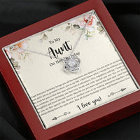 Load image into Gallery viewer, To My Aunt Gifts, Aunt on Her Birthday, Love Knot Necklace For Women, Aunt Birthday Present From Niece Nephew

