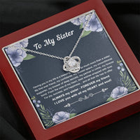 Load image into Gallery viewer, To My Sister Gifts, Having You In My Life Is A Blessing, Love Knot Necklace For Women, Birthday Present Idea From Sister
