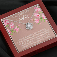 Load image into Gallery viewer, To My Best Friend Gifts, To My Unbiological Sister, Love Knot Necklace For Women, Birthday Present Idea From Bestie
