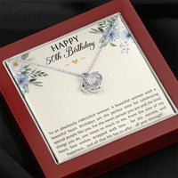 Load image into Gallery viewer, Mom Love Knot Necklace - To A Fabulous Woman | 50th Birthday Gift
