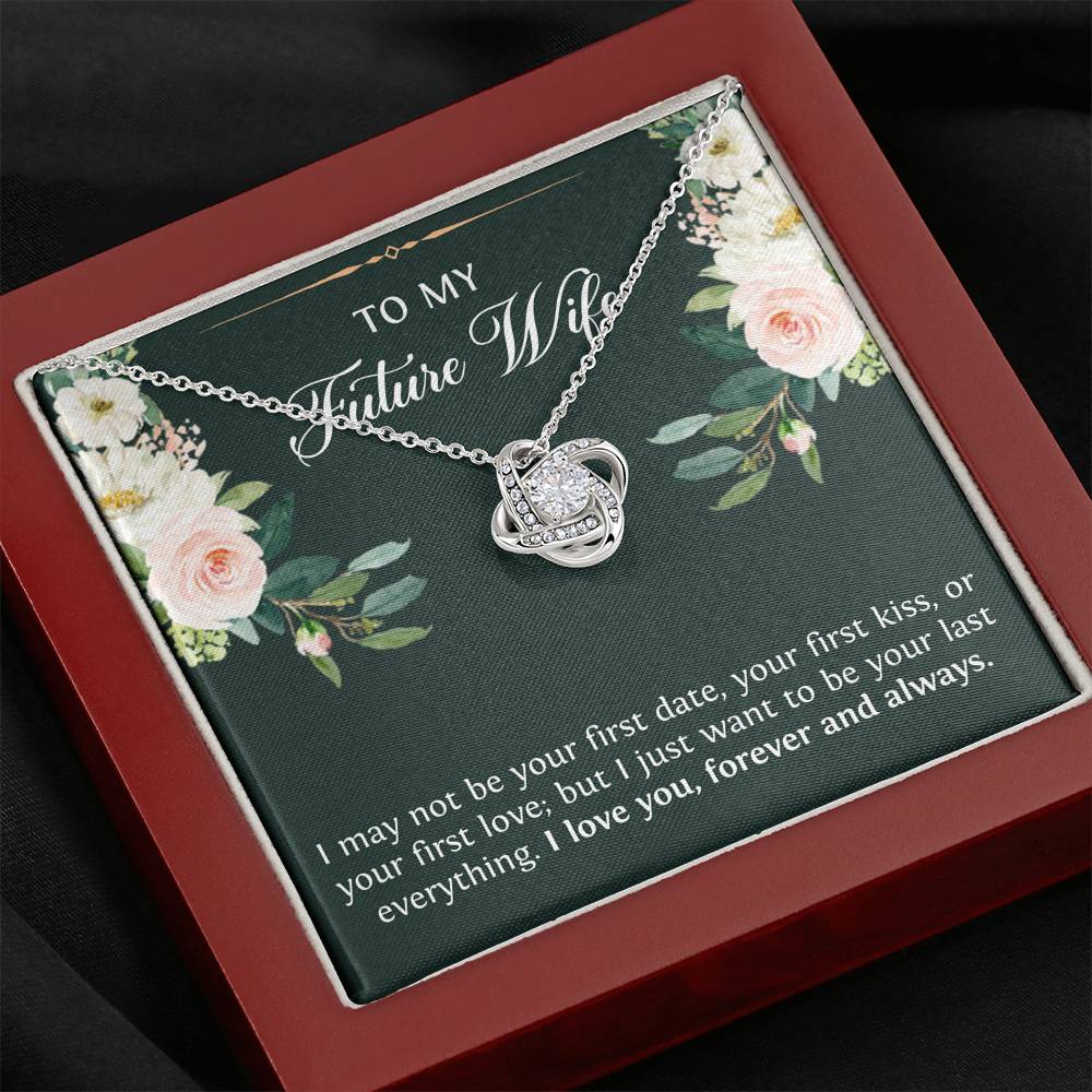 Wedding Bride Gifts from Groom, To My Future Wife, Love Knot Necklace, Engagement Jewelry For Wife