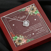 Load image into Gallery viewer, To My Unbiological Sister Gifts, Sister-In-Law Love Knot Necklace, Sister-in-law Gifts Wedding
