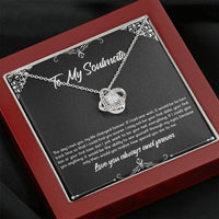 Load image into Gallery viewer, To My Soulmate, The Day I Met You, Love Knot Necklace For Girlfriend, Anniversary Birthday Valentines Day Gifts From Boyfriend
