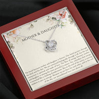 Load image into Gallery viewer, To My Daughter Gifts, Mother and Daughter Bond, Love Knot Necklace For Women, Birthday Present Idea From Mom
