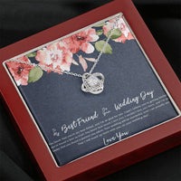 Load image into Gallery viewer, Bride Gifts, I&#39;m So Happy You Found A Partner, Love Knot Necklace For Women, Wedding Day Thank You Ideas From Best Friend
