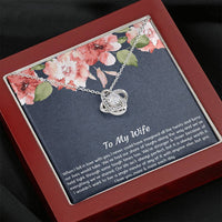 Load image into Gallery viewer, To My Wife, When I Fell In Love With You, Love Knot Necklace For Women, Anniversary Birthday Gifts From Husband
