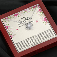 Load image into Gallery viewer, To My Bride Gifts, Enjoy Your Big Day, Love Knot Necklace For Women, Wedding Day Thank You Ideas From Mom
