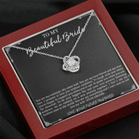 Load image into Gallery viewer, To My Bride  Gifts, You Are My Soulmate, Love Knot Necklace For Women, Wedding Day Thank You Ideas From Groom
