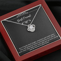 Load image into Gallery viewer, To My Friend Gifts, Forever In Your Heart, Love Knot Necklace For Women, Birthday Present Idea From Bestie
