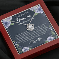 Load image into Gallery viewer, Grandmother of the Bride Gifts, When I Was A Little Girl, Love Knot Necklace For Women, Wedding Day Thank You Ideas From Bride
