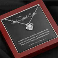 Load image into Gallery viewer, To My Unbiological Sister Gifts, Sister-In-Law Love Knot Necklace, Sister-in-law Gifts Wedding
