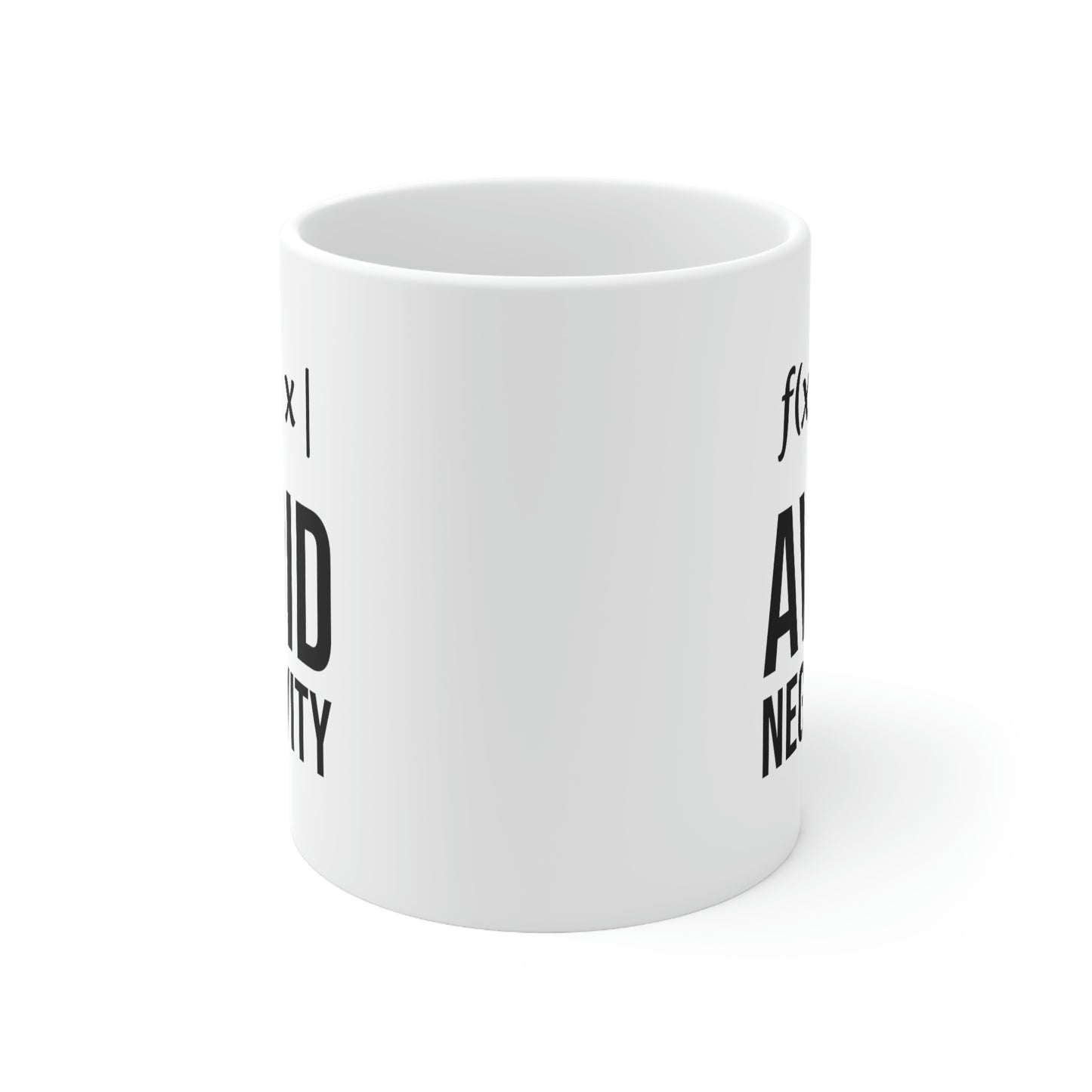 Math Nerd Formula Gifts - Funny Coffee Mug - Avoid Negativity - For Men Women