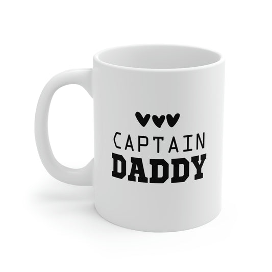 Navy Veteran Gifts - Captain Daddy – Navy Veteran White Coffee Mug, Tea
