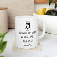 Load image into Gallery viewer, Nurse Practitioner Gifts For Women, Not Every Superhero Wears A Cape, Some Wear Scrubs, Funny Nurse Coffee Mug, Graduation Gifts for Registered Nurse, Future Nurse Cups
