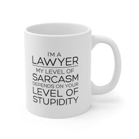 Load image into Gallery viewer, Funny Lawyer Coffee Mug, I&#39;m A Lawyer Sarcasm Novelty Cup, Lawyer Gifts For Women Men, Best Future New Attorney Mug, Unique Graduation Birthday Christmas Gifts For Lawyer
