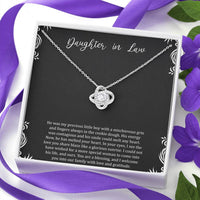 Load image into Gallery viewer, To My Daughter-in-law Gifts, You Are A Blessing, Love Knot Necklace For Women, Birthday Present Idea From Mother-in-law
